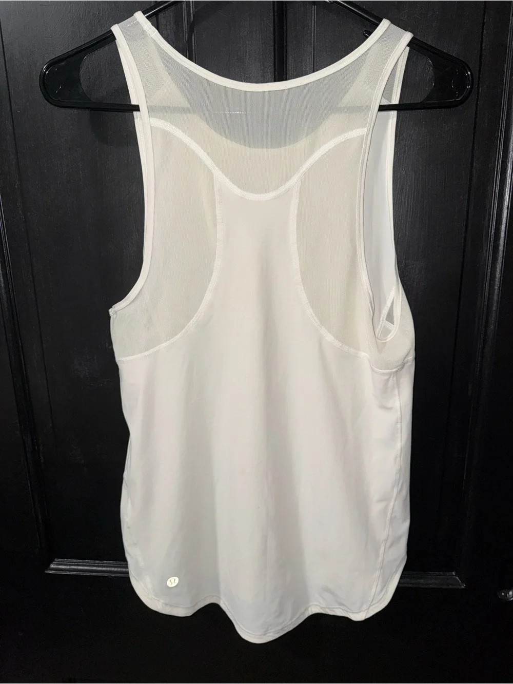 lululemon athletica White Mesh-Back Athletic Tank